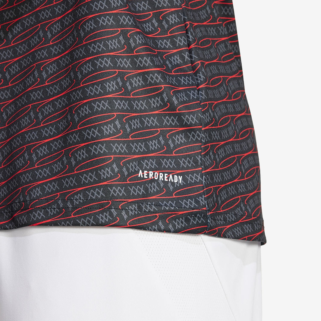 Camisa Adidas Ajax Amsterdam 2024/25 Pré-Jogo, detalhe do tecido