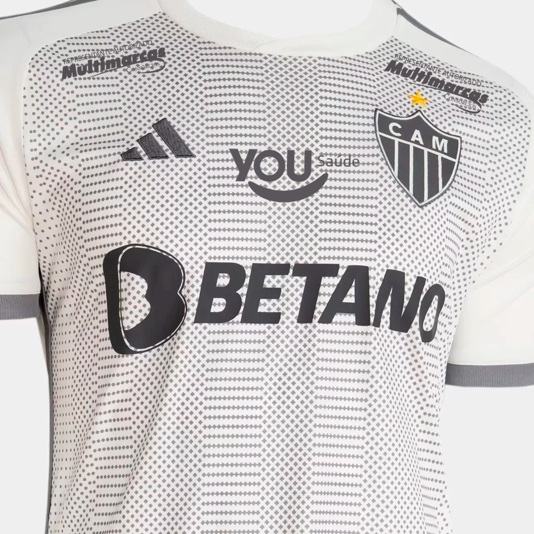 Camisa Adidas Atlético Mineiro 2024/25 II Com Patrocínios, vista de frente