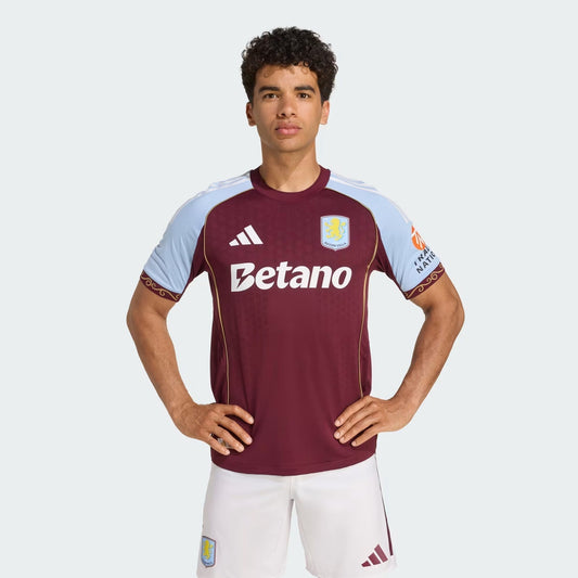 Camisa Aston Villa 2025/26 I na TSN Sports