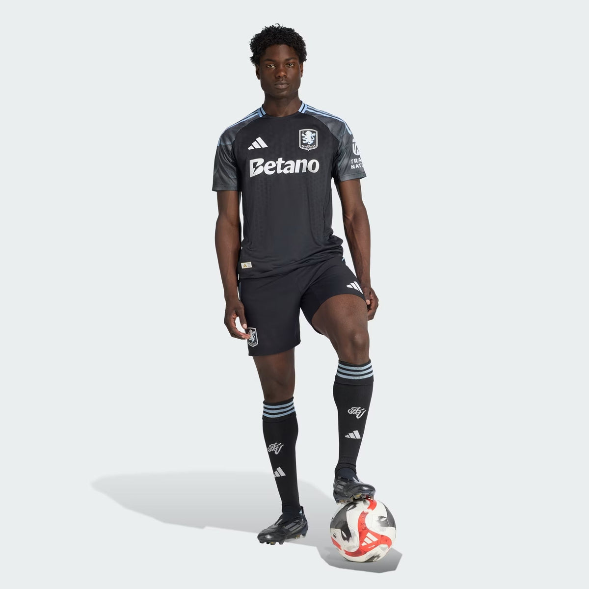 Camisa Aston Villa 2025/26 II, detalhe do tecido