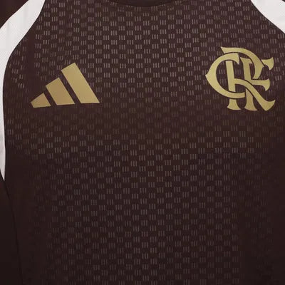 Camisa Flamengo Treino Atleta 2026, detalhe do escudo