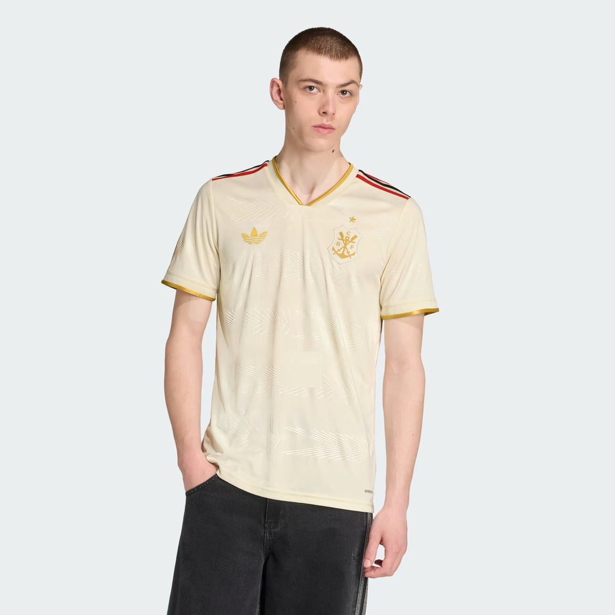 Camisa Adidas Flamengo 2025/26 III PEDRO N° 9, detalhe da gola