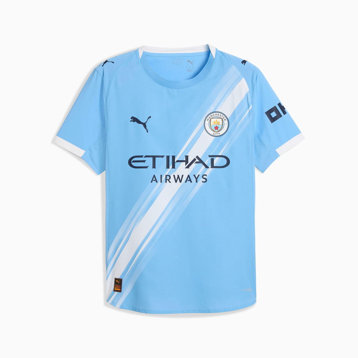 Camisa Manchester City 2025/26 I, detalhe da gola
