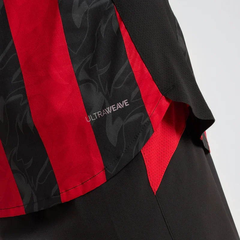 Camisa Milan 2025/26 I, detalhe da gola