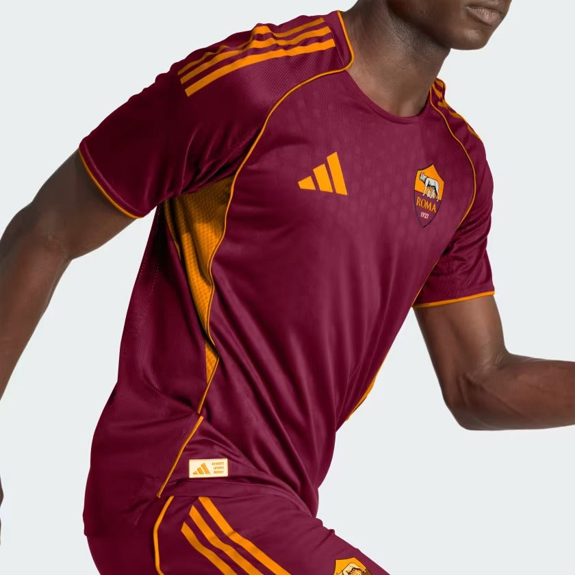 Camisa Roma 2025/26 I, detalhe do tecido