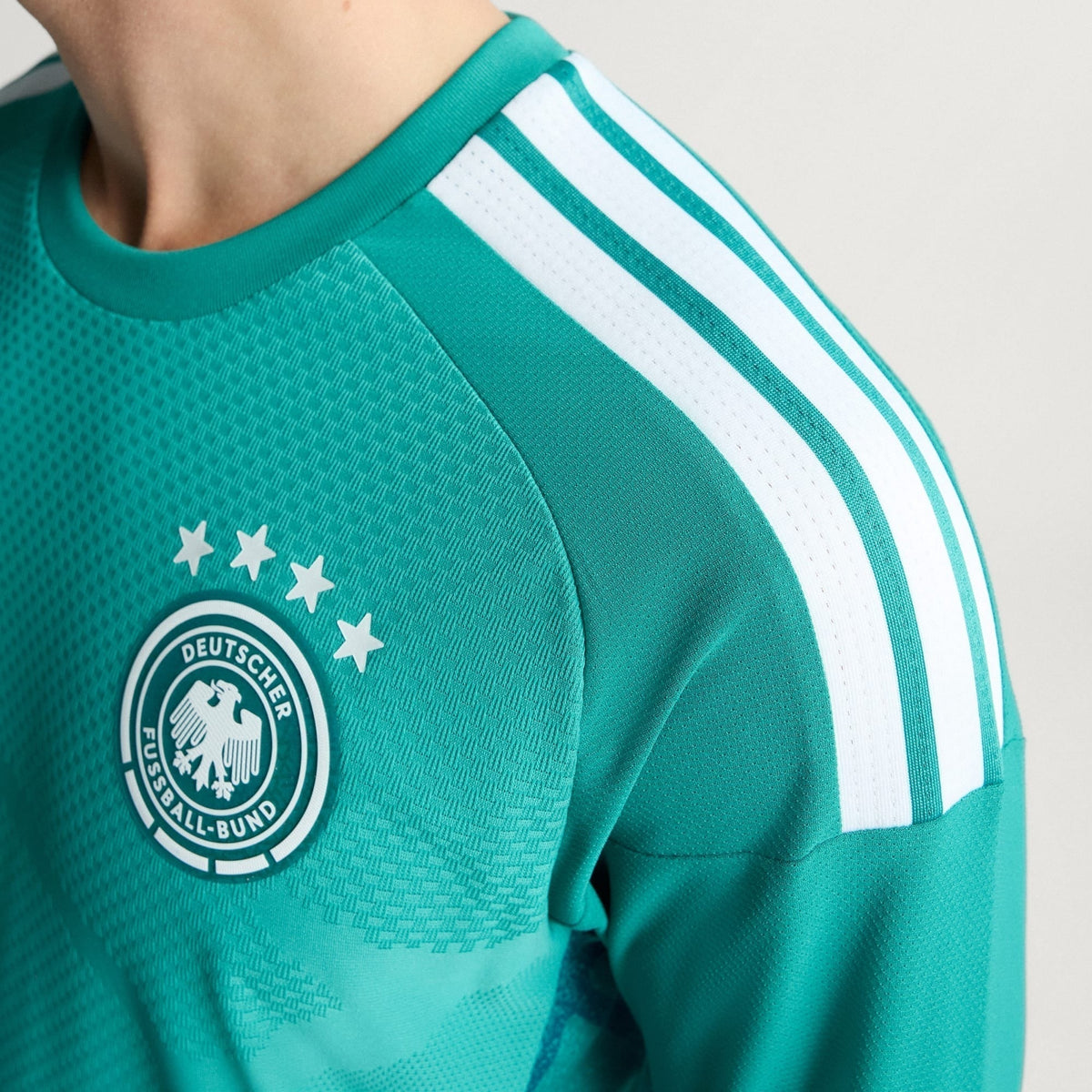 Camisa Goleiro Manga Longa Alemanha 2026/27 I Jogador, detalhe da manga