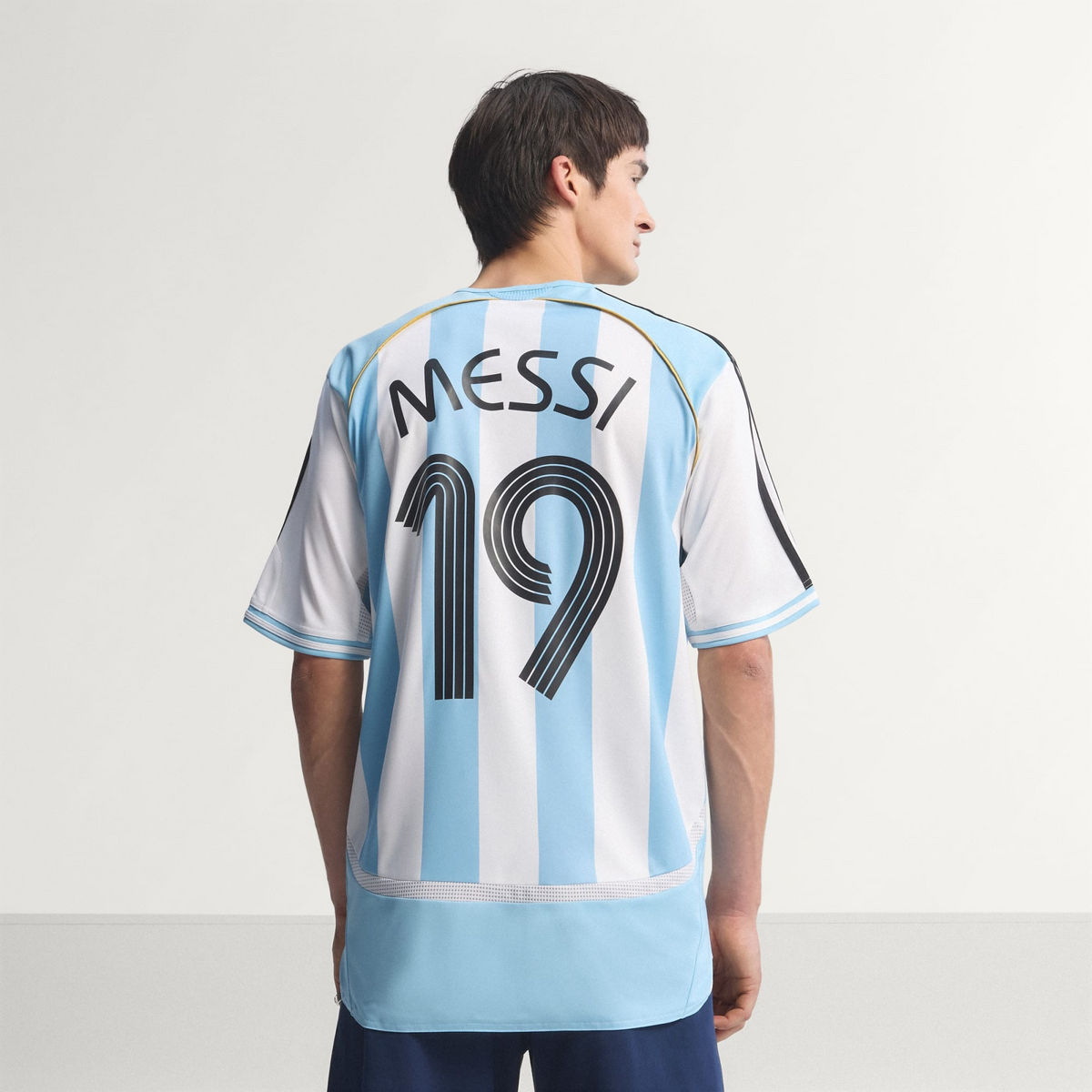 Camisa I Messi Argentina 2006, vista de frente