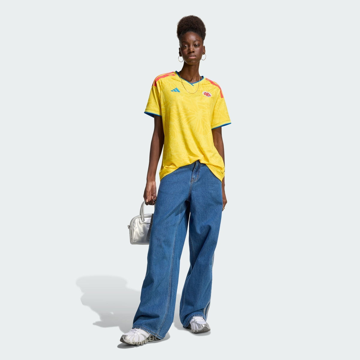 Camisa Feminina Colômbia 2026/27 I, detalhe da manga