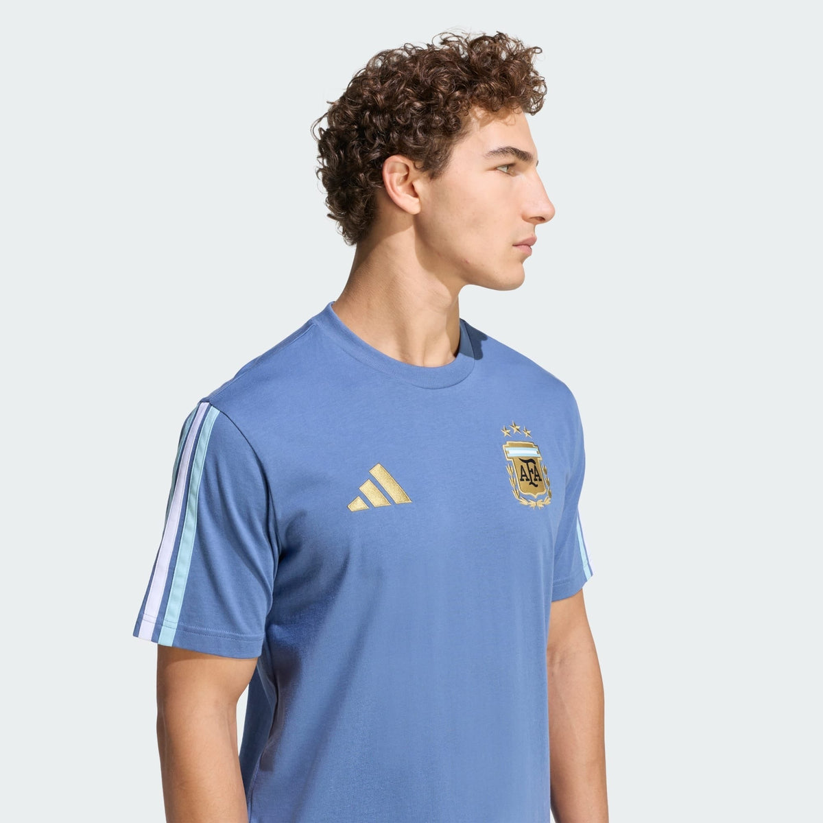 Camisa Casual Argentina 2026/27, detalhe da gola
