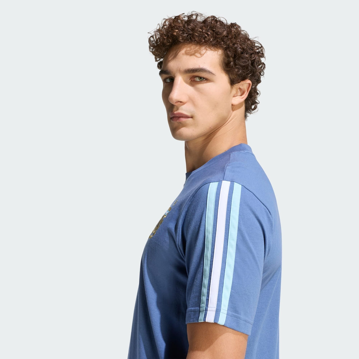 Camisa Casual Argentina 2026/27, detalhe do escudo