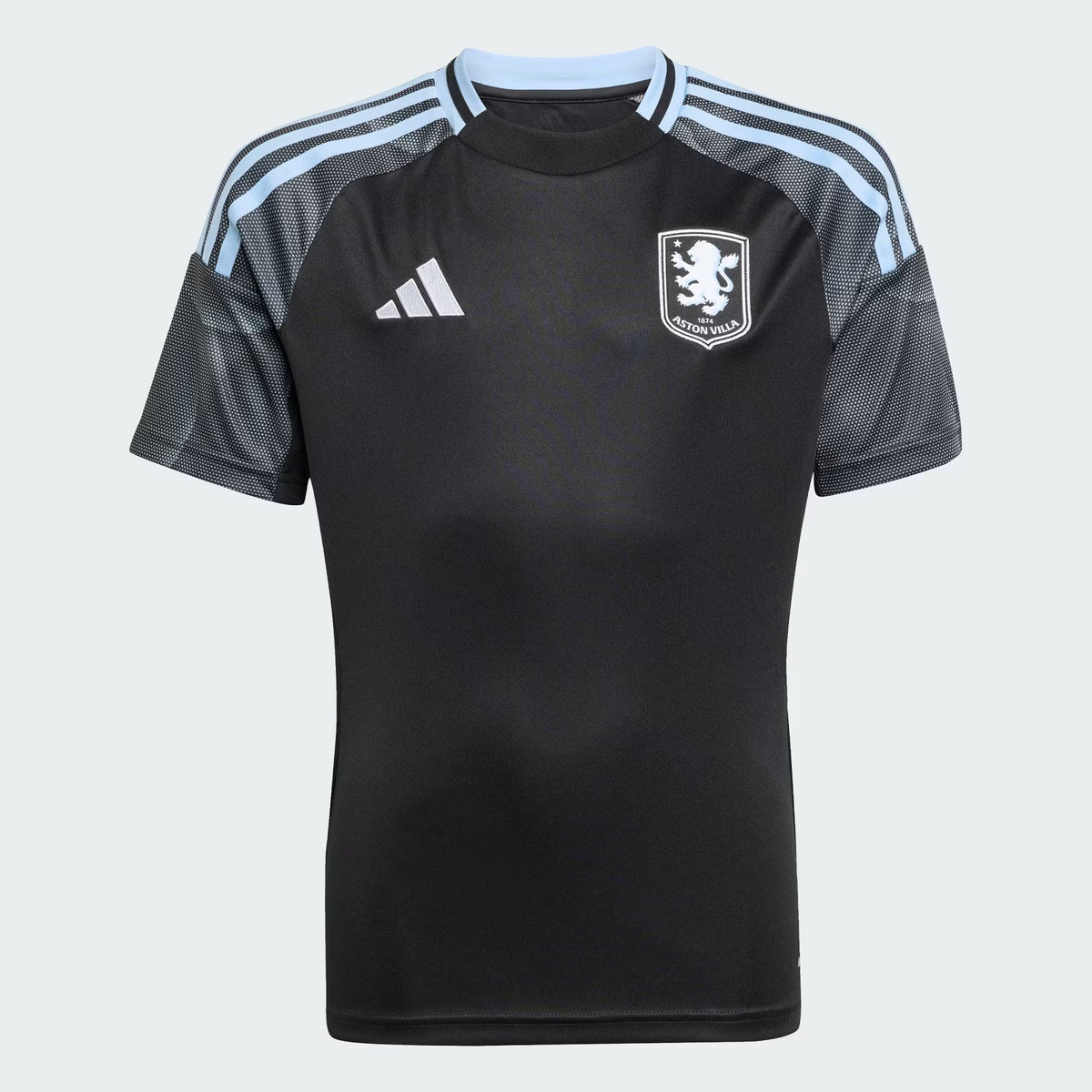 Conjunto Infantil Adidas Aston Villa 2025/26 II, detalhe do escudo