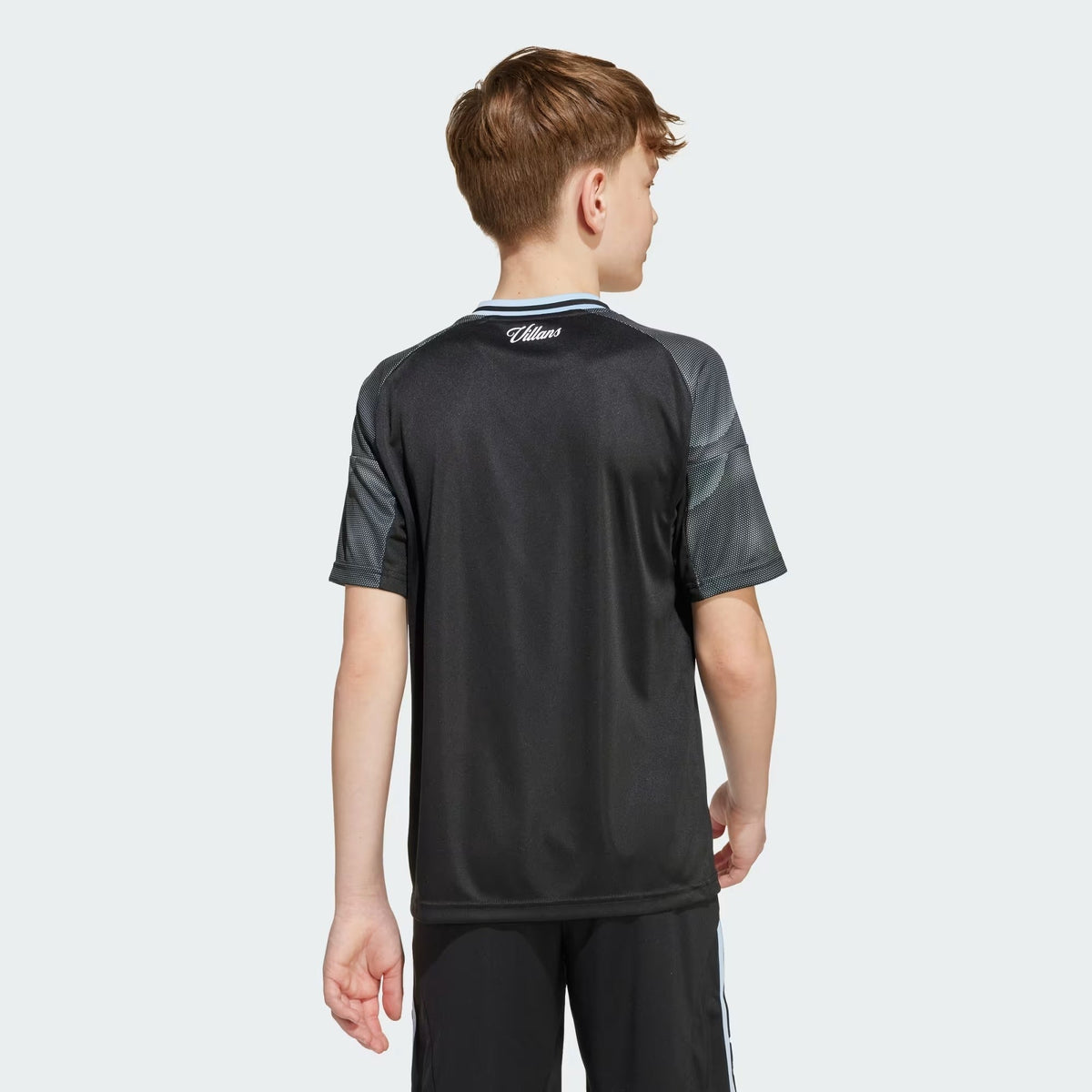 Conjunto Infantil Adidas Aston Villa 2025/26 II, vista de costas
