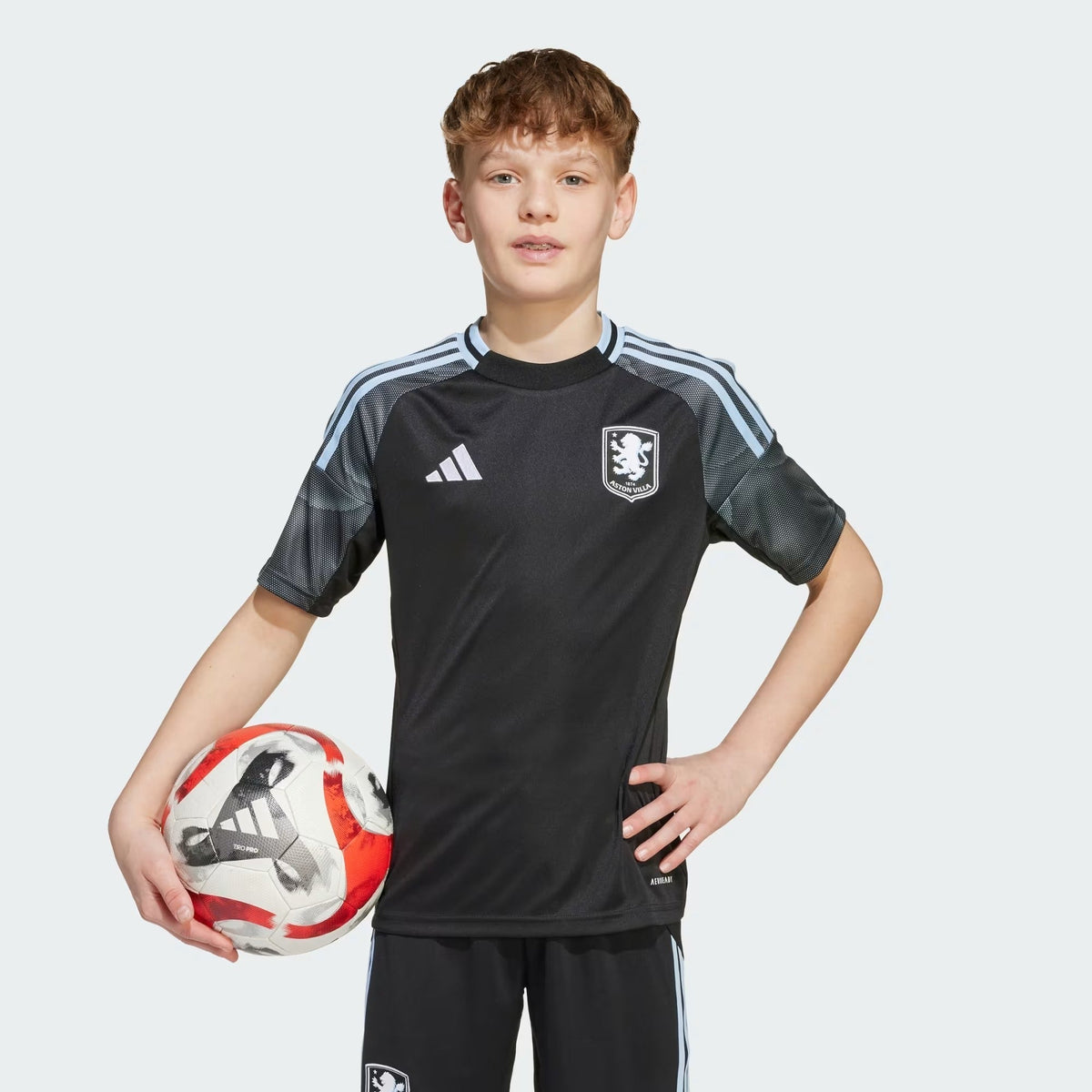 Conjunto Infantil Adidas Aston Villa 2025/26 II na TSN Sports
