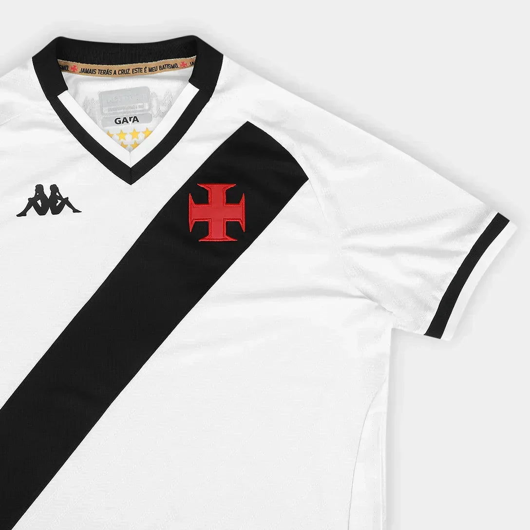 Camisa Feminina Kappa Vasco da Gama 2025/26 II, detalhe da manga