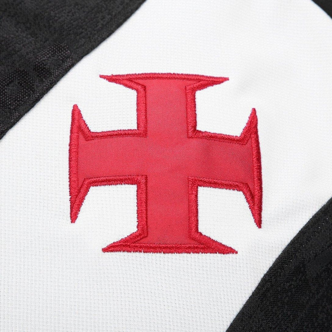 Camisa Kappa Vasco 2025/26 I, detalhe da gola