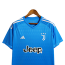 Camisa Juventus Goleiro II 23/24 - Torcedor  - Azul com detalhes em branco e preto