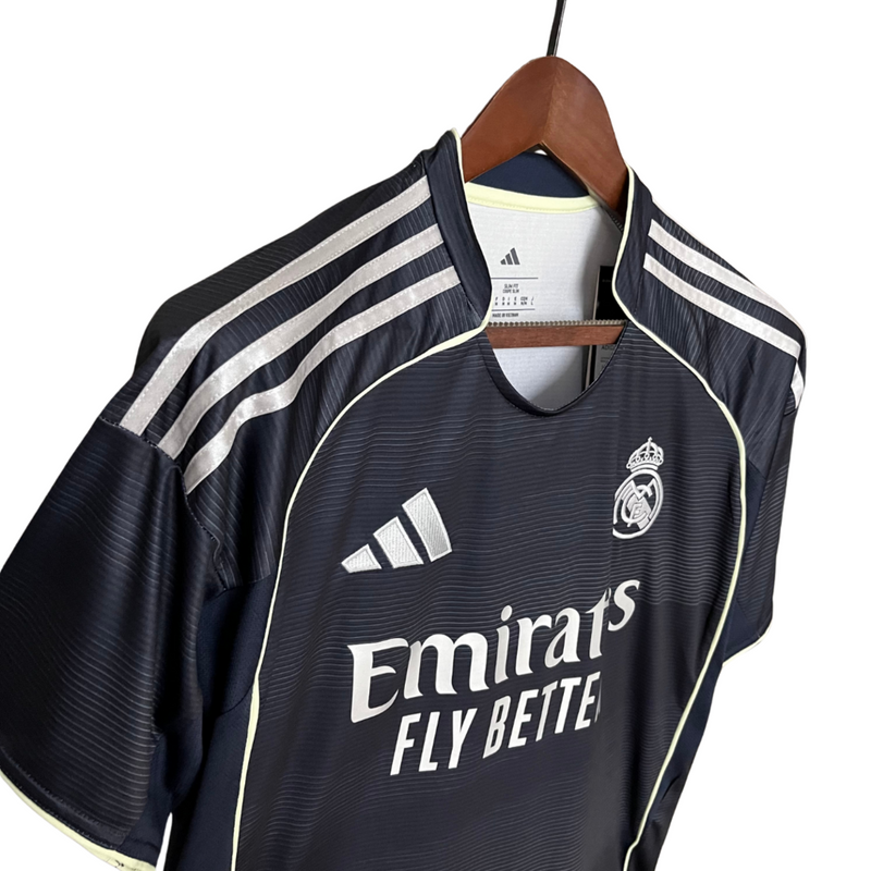 Camisa Real Madrid Il 25/26 Torcedor  - Cinza Escuro