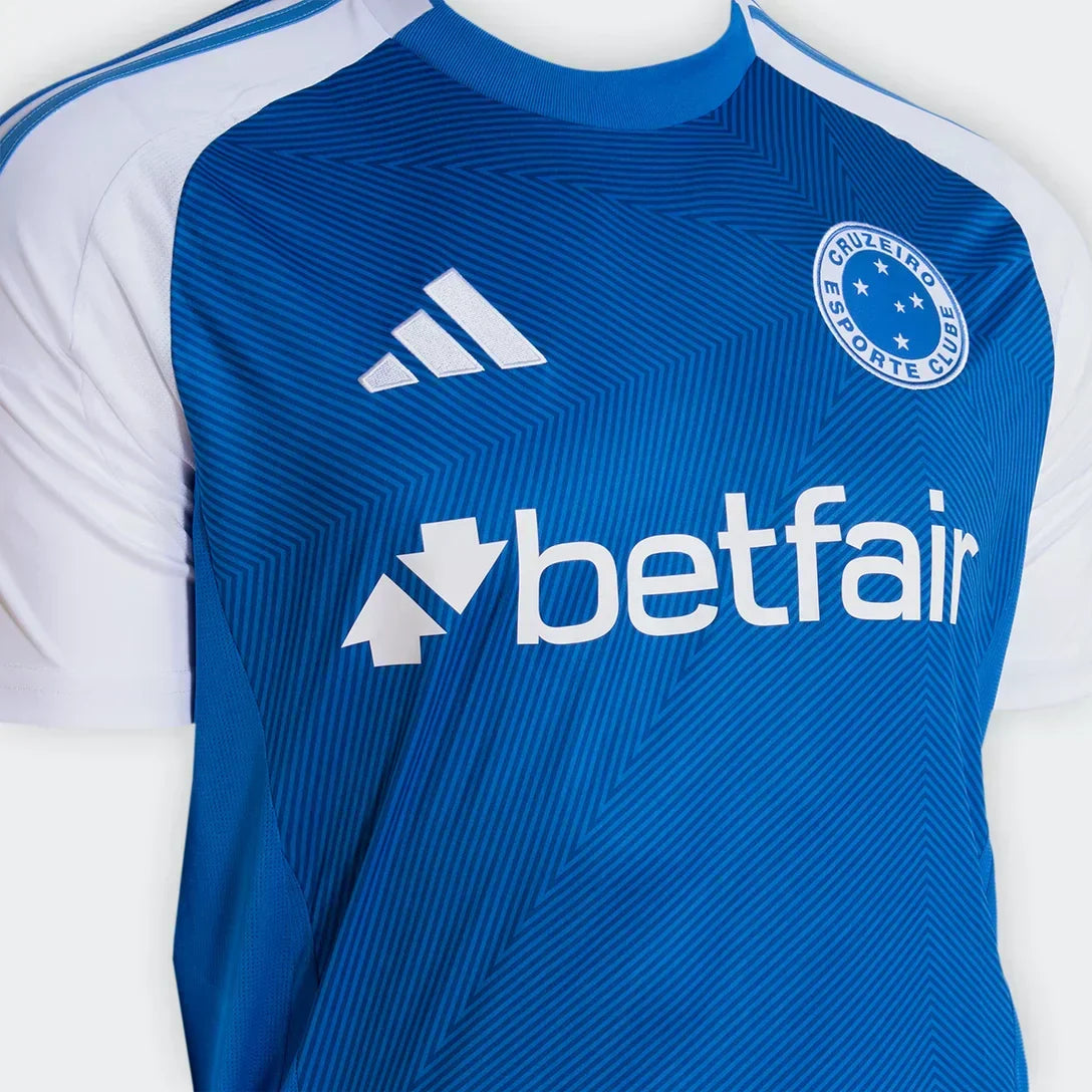 Camisa Adidas Cruzeiro 2025/26 I LUCAS SILVA N° 16, vista de costas