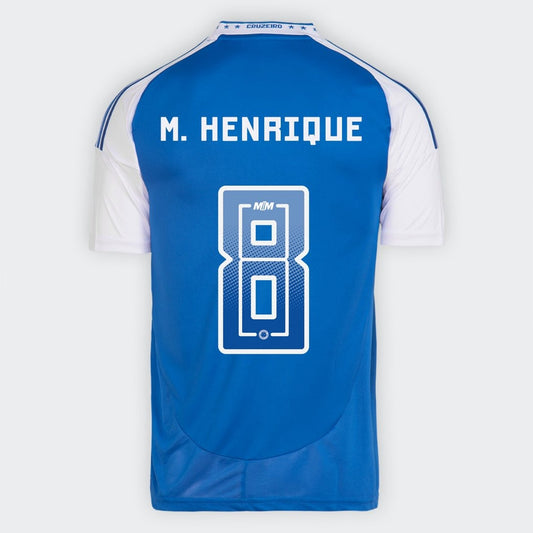 Camisa Adidas Cruzeiro 2025/26 I M. HENRIQUE N° 8 na TSN Sports