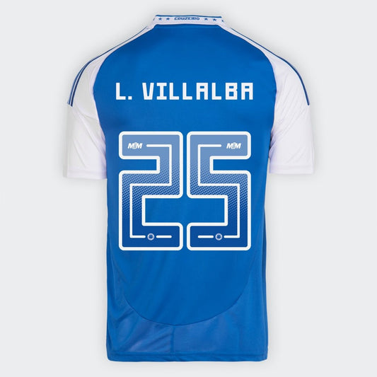 Camisa Adidas Cruzeiro 2025/26 I L. VILLALBA N° 25 na TSN Sports