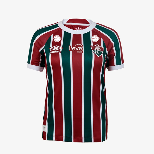 Camisa Feminina Umbro Fluminense 2025/26 I Com Patrocinios na TSN Sports