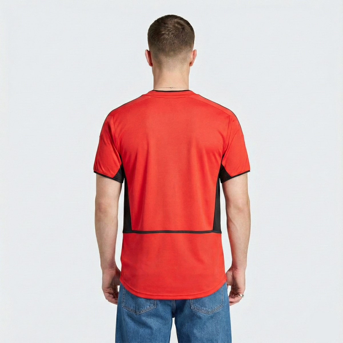 Camisa Retrô Manchester United 2002/04 I, vista de frente