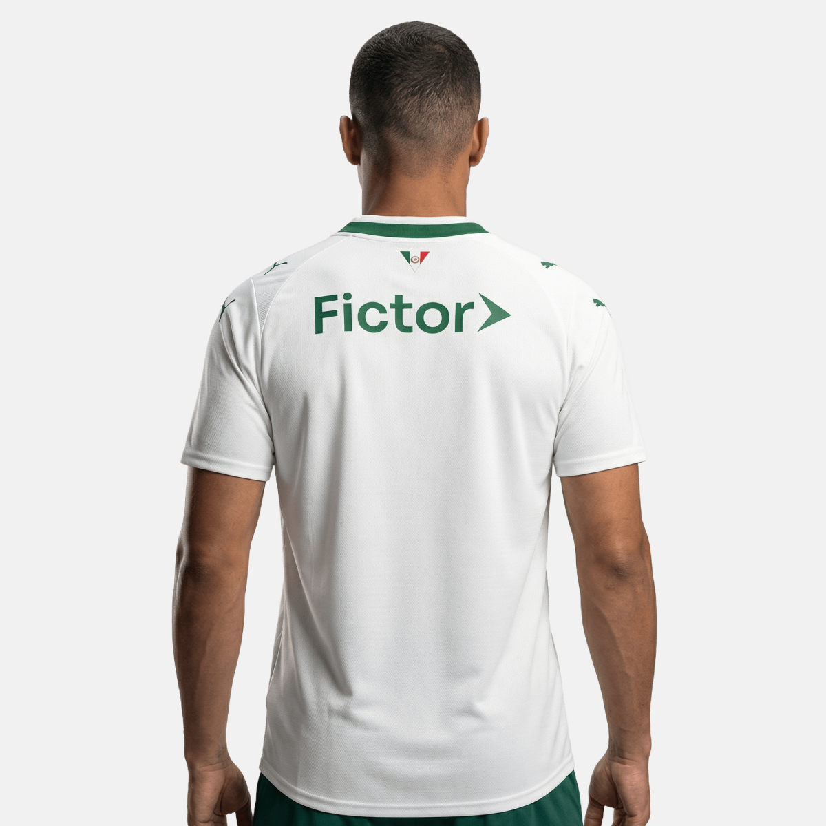 Camisa Puma Palmeiras 2026/27 II Jogador, detalhe do escudo