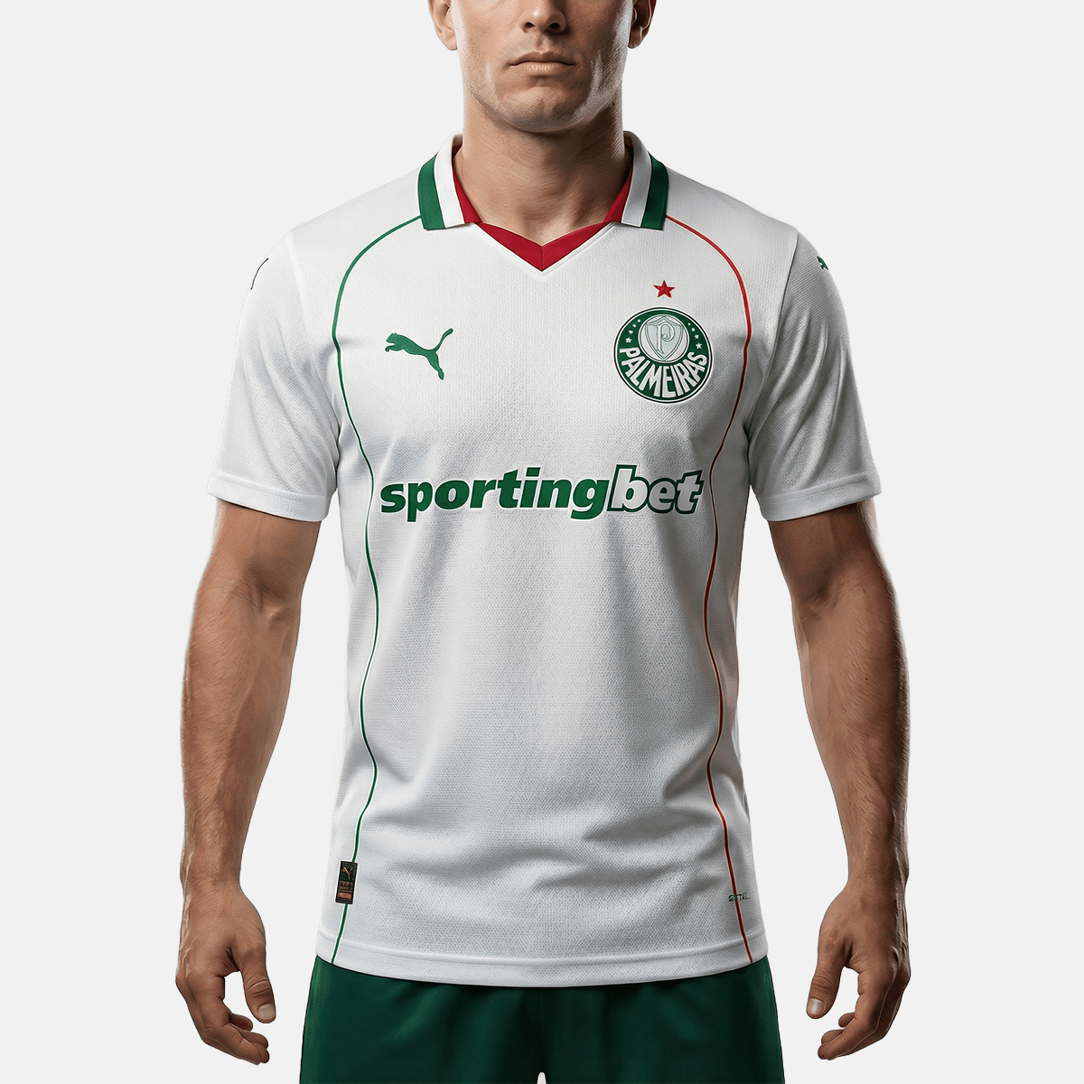 Camisa Puma Palmeiras 2026/27 II Jogador, vista de frente