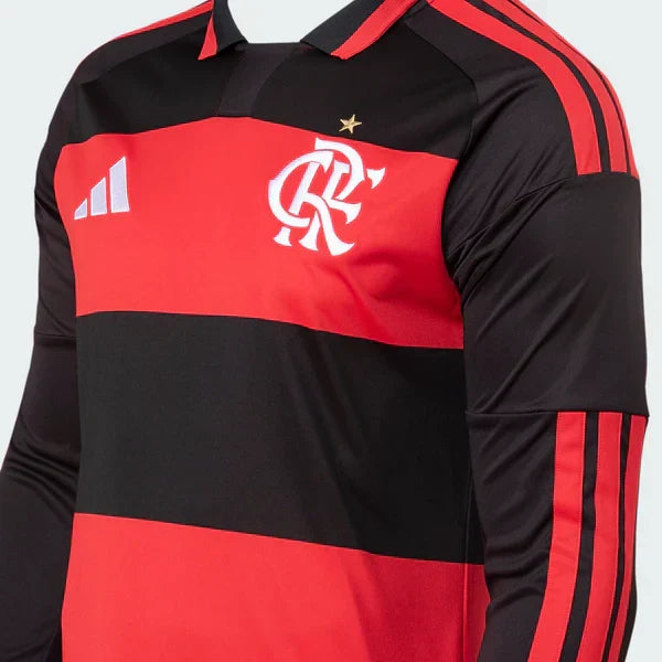 Camisa Manga Longa Flamengo I 2026/27, vista de costas
