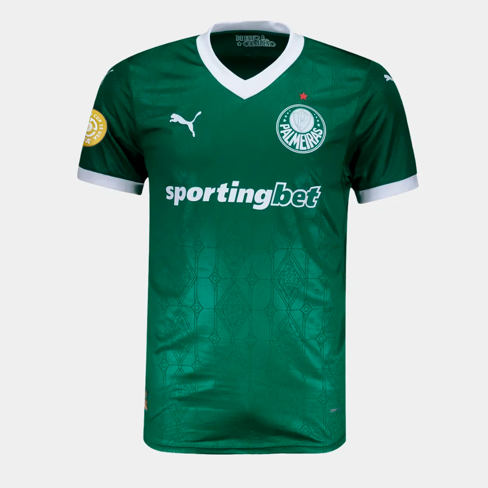 Camisa Puma Palmeiras 2025/26 I Jogador, vista de costas