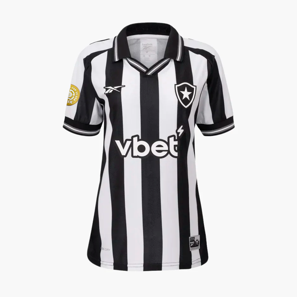 Camisa Feminina Reebok Botafogo 2025/26 I, detalhe do tecido