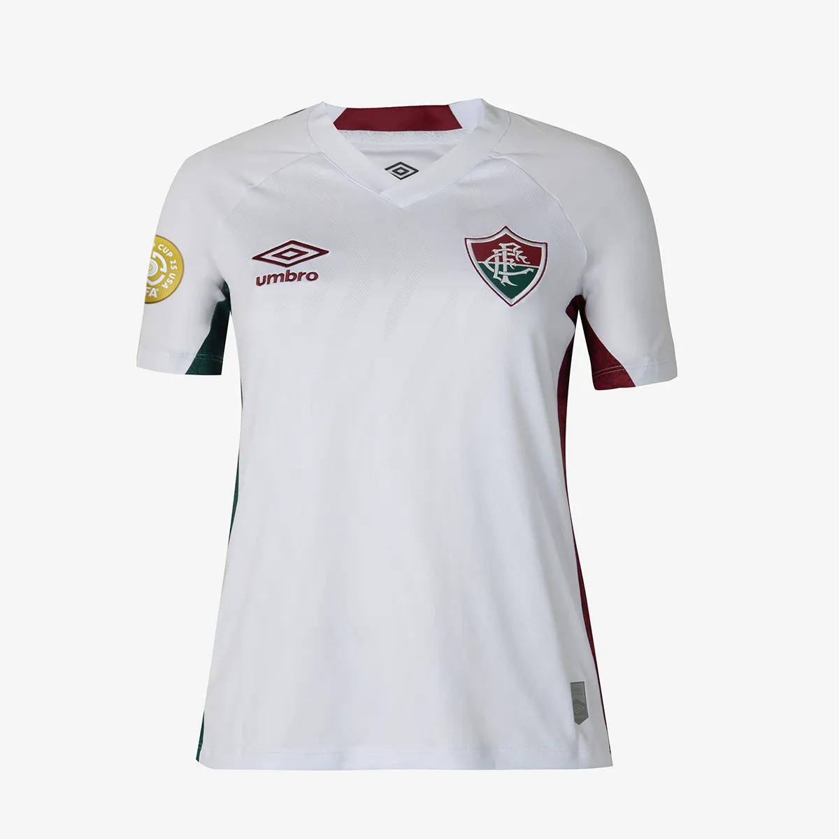 Camisa Feminina Umbro Fluminense 2025/26 II, detalhe da gola
