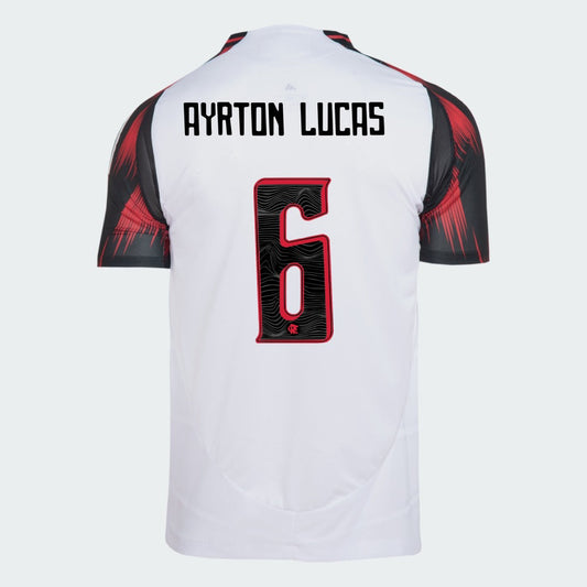 Camisa Adidas Flamengo 2025/26 II AYRTON LUCAS N° 6 na TSN Sports