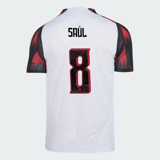 Camisa Adidas Flamengo 2025/26 II SAÚL N° 8 na TSN Sports