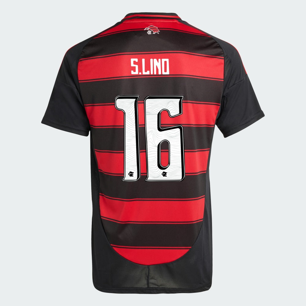 Camisa Adidas Flamengo 2025/26 I S. LINO N° 16 na TSN Sports