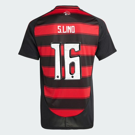 Camisa Adidas Flamengo 2025/26 I S. LINO N° 16 na TSN Sports