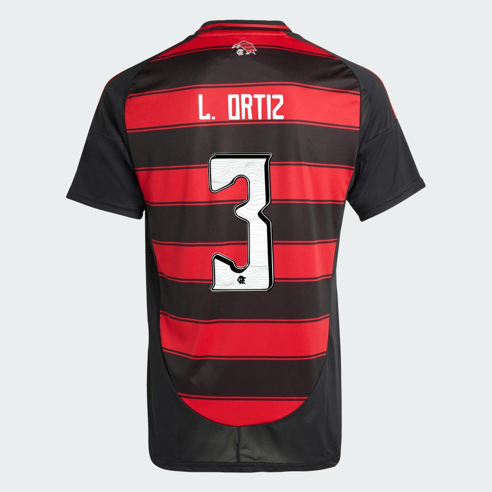 Camisa Adidas Flamengo 2025/26 I LÉO ORTIZ N° 3 na TSN Sports