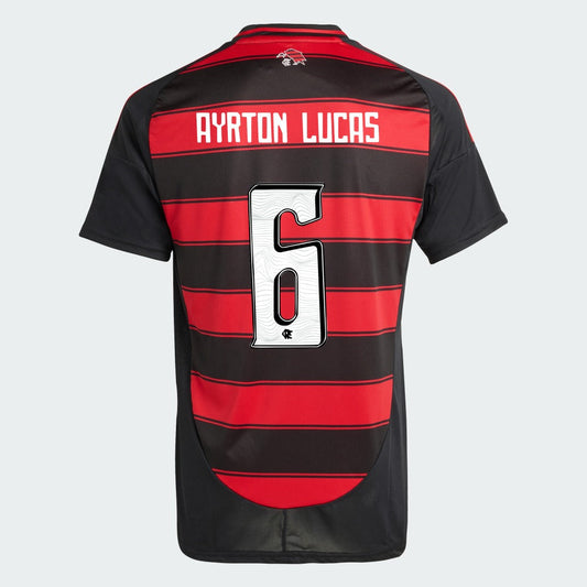 Camisa Adidas Flamengo 2025/26 I AYRTON LUCAS N° 6 na TSN Sports