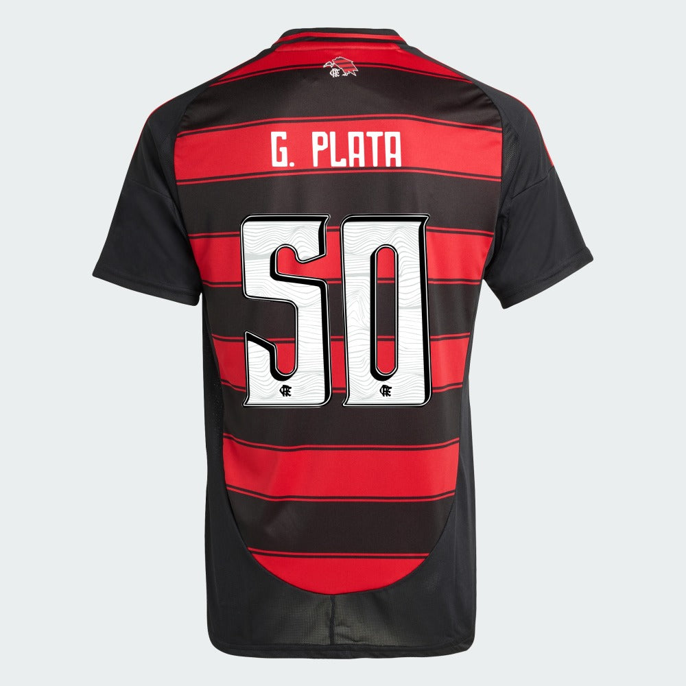 Camisa Adidas Flamengo 2025/26 I G PLATA N° 50 na TSN Sports