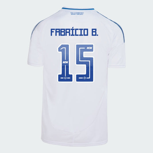Camisa Adidas Cruzeiro 2025/26 II FABRICIO B. N° 15 na TSN Sports