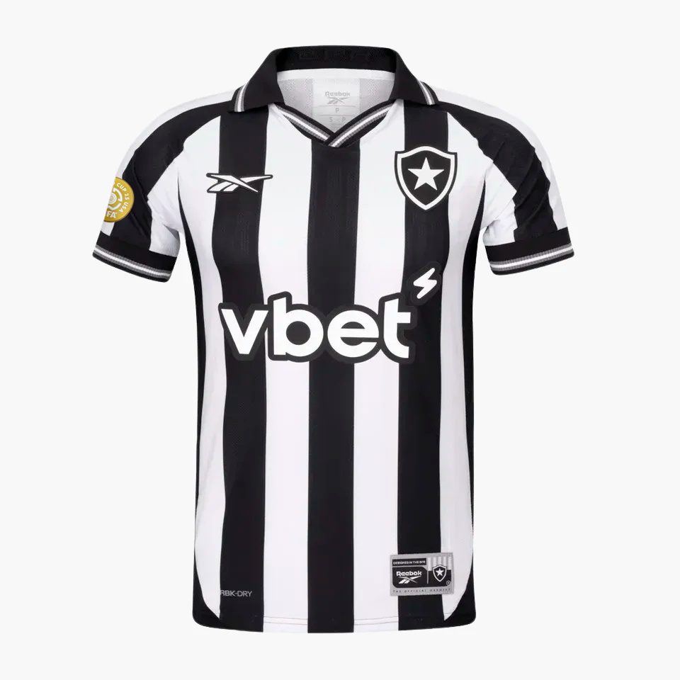 Camisa Reebok Botafogo 2025/26 I, detalhe do tecido