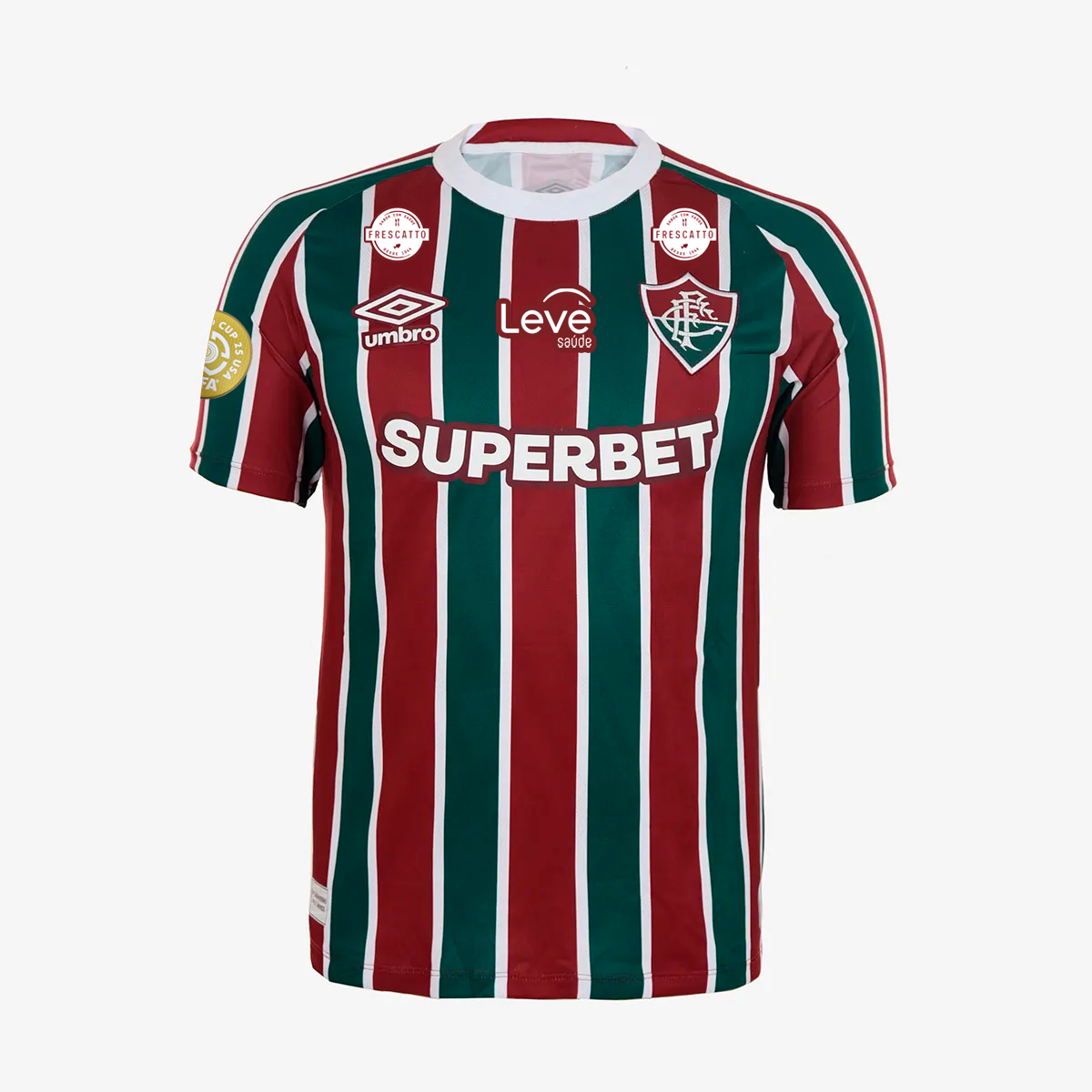 Camisa Umbro Fluminense 2025/26 I Com Patrocinios, vista de costas