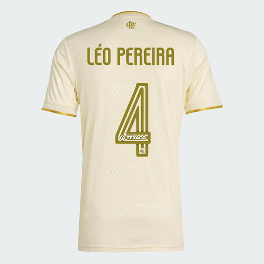 Camisa Adidas Flamengo 2025/26 III Léo Pereira N° 4 na TSN Sports