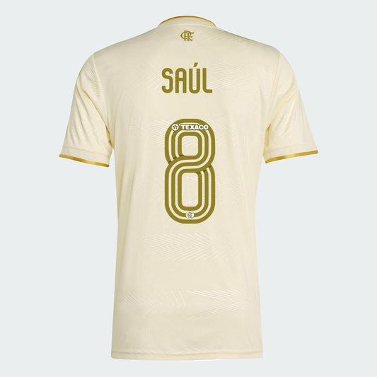 Camisa Adidas Flamengo 2025/26 III SAÚL N° 8 na TSN Sports