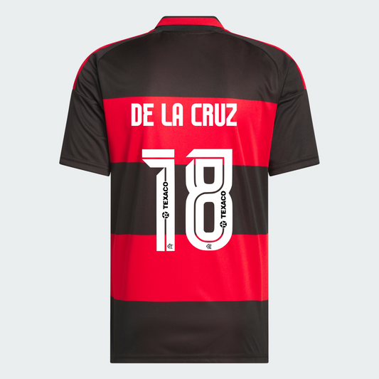 Camisa Adidas Flamengo 2026/27 I DE LA CRUZ N° 18 na TSN Sports
