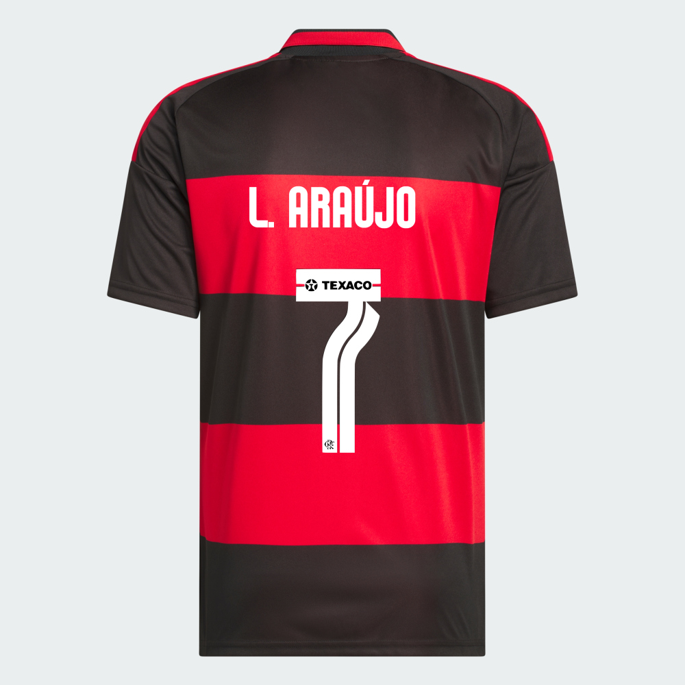 Camisa Adidas Flamengo 2026/27 I L. ARAÚJO N° 7 na TSN Sports
