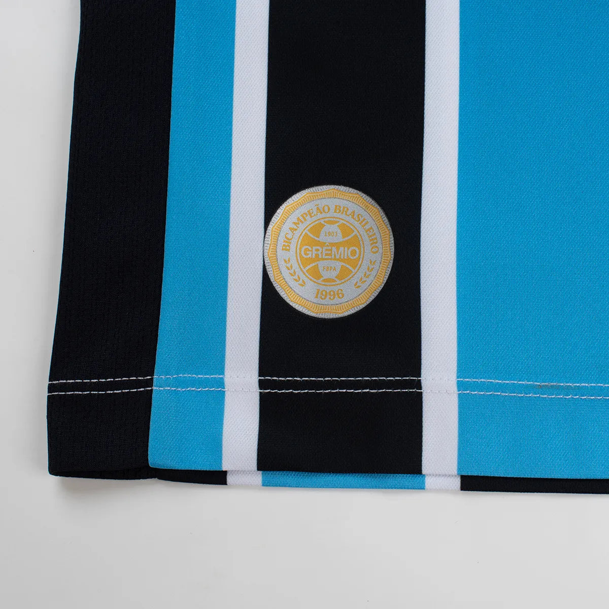 Conjunto Infantil Grêmio 2026/27 I, detalhe do tecido
