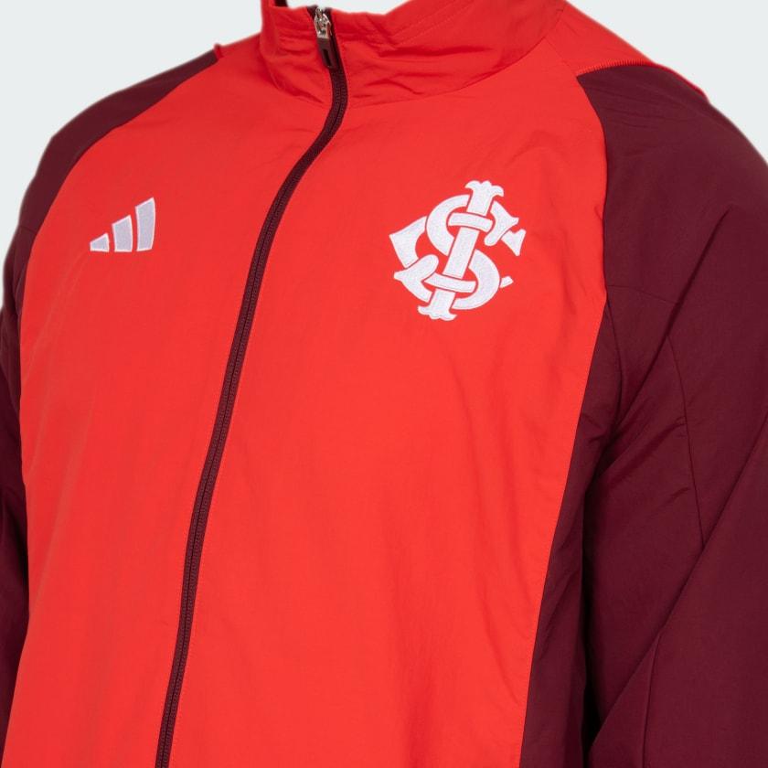 Jaqueta Apresentação Adidas Internacional 2024/25, detalhe do escudo