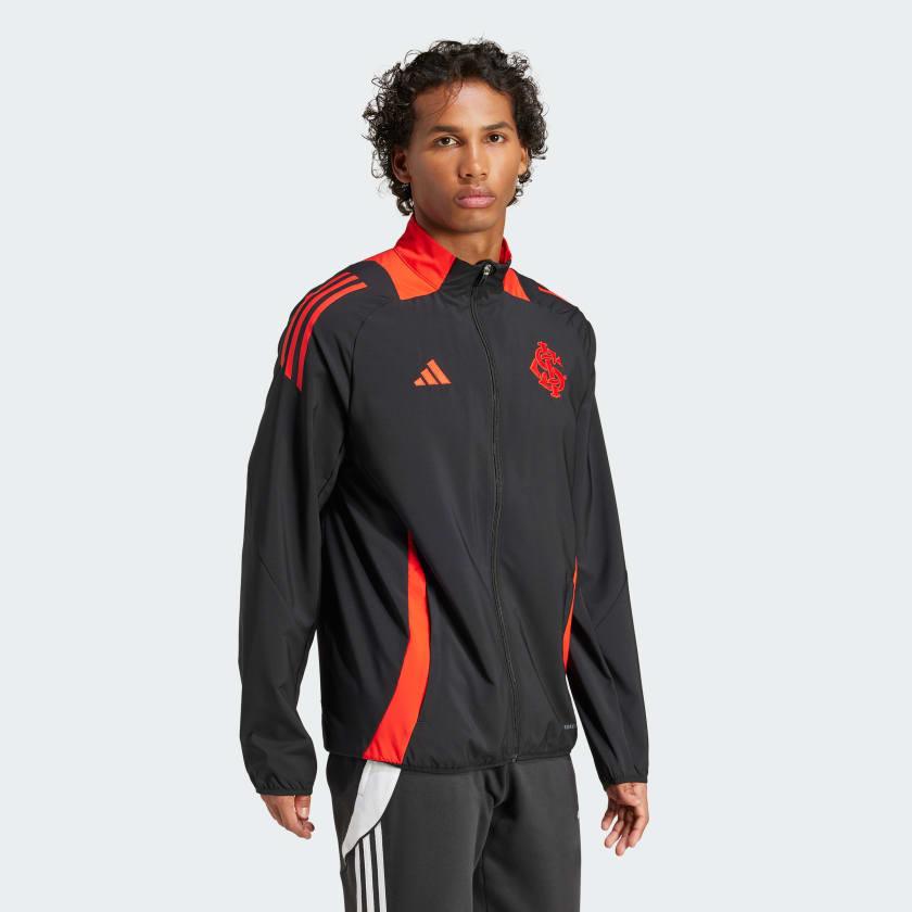 Jaqueta Apresentação Adidas Internacional 2024 Tiro, detalhe do escudo