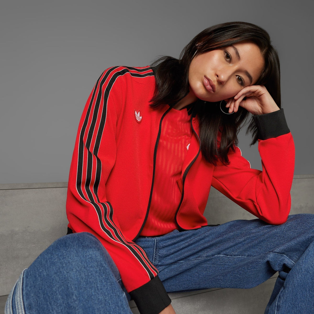 Jaqueta Flamengo Feminina, vista de frente